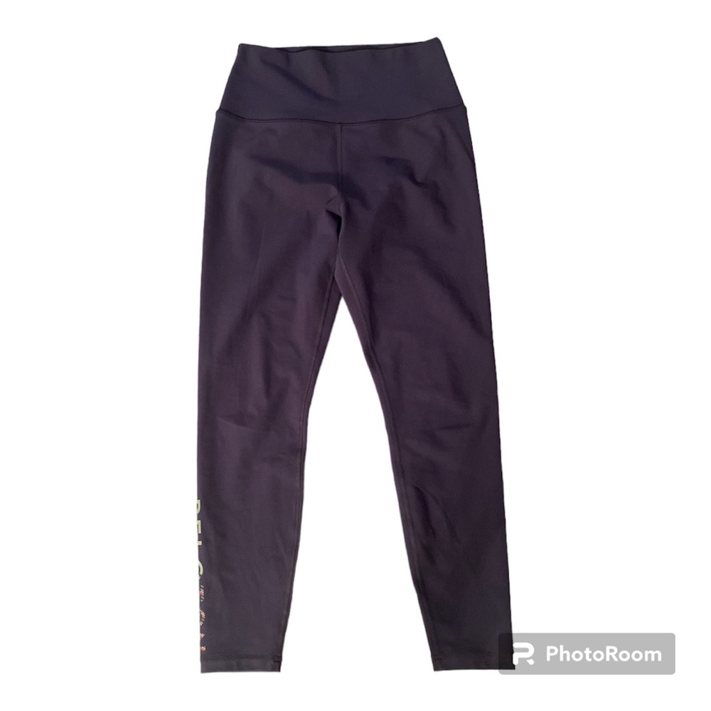NEW Peloton Women's High Rise Athletic Work Out Crop Leggings Pants Blue Medium